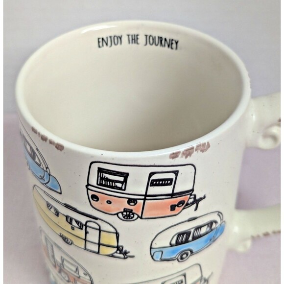 Spectrum Designz Enjoy the Journey Coffee Mug STea Cup Camper Design Ceramic NEW - Picture 3 of 6